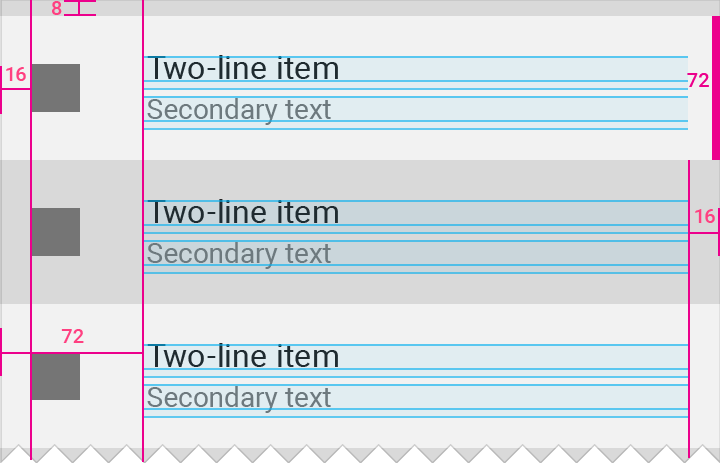 LTR screen in Material Design